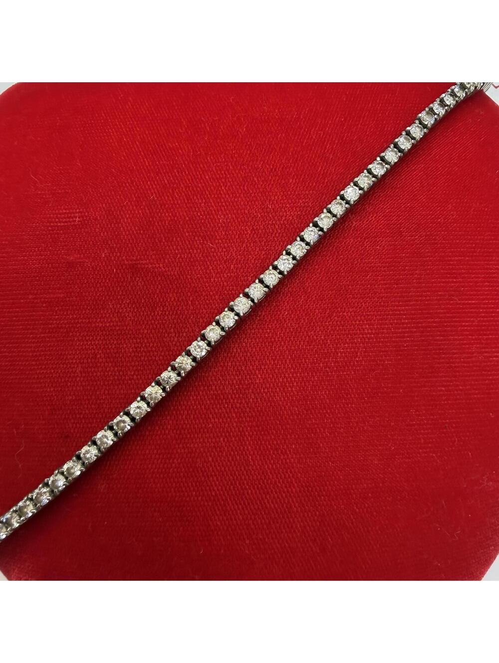 Tourmaline sterling tennis bracelet vintage 90s